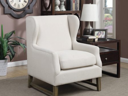 Wing Back Accent Chair Cream - 902490 Online