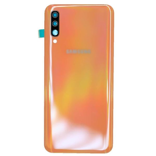 For Samsung Galaxy A50 A505 Replacement Rear Battery Cover with Adhesive (Coral) Supply