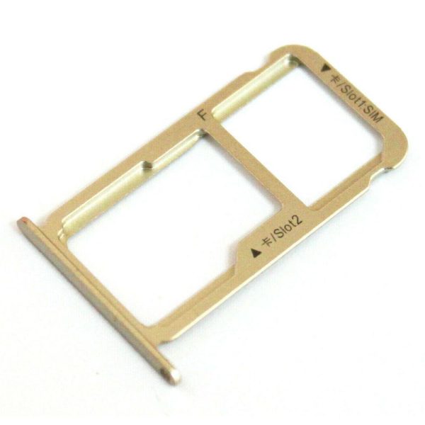 For Honor 8 Replacement Dual SIM SD Card Tray (Gold) Hot on Sale